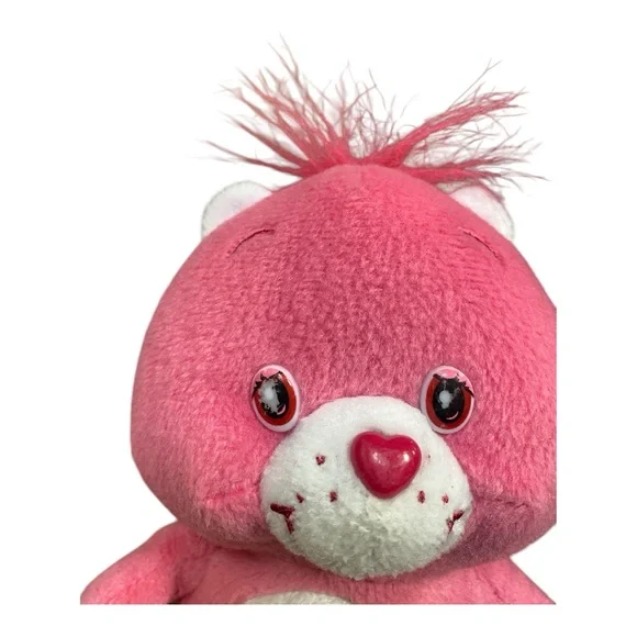 2004 Care Bears “Secret Bear” Pink with Lock Heart 8 inches - Picture 2 of 5